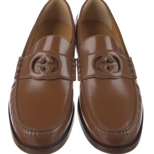 Gucci Men's Brown Leather Loafers